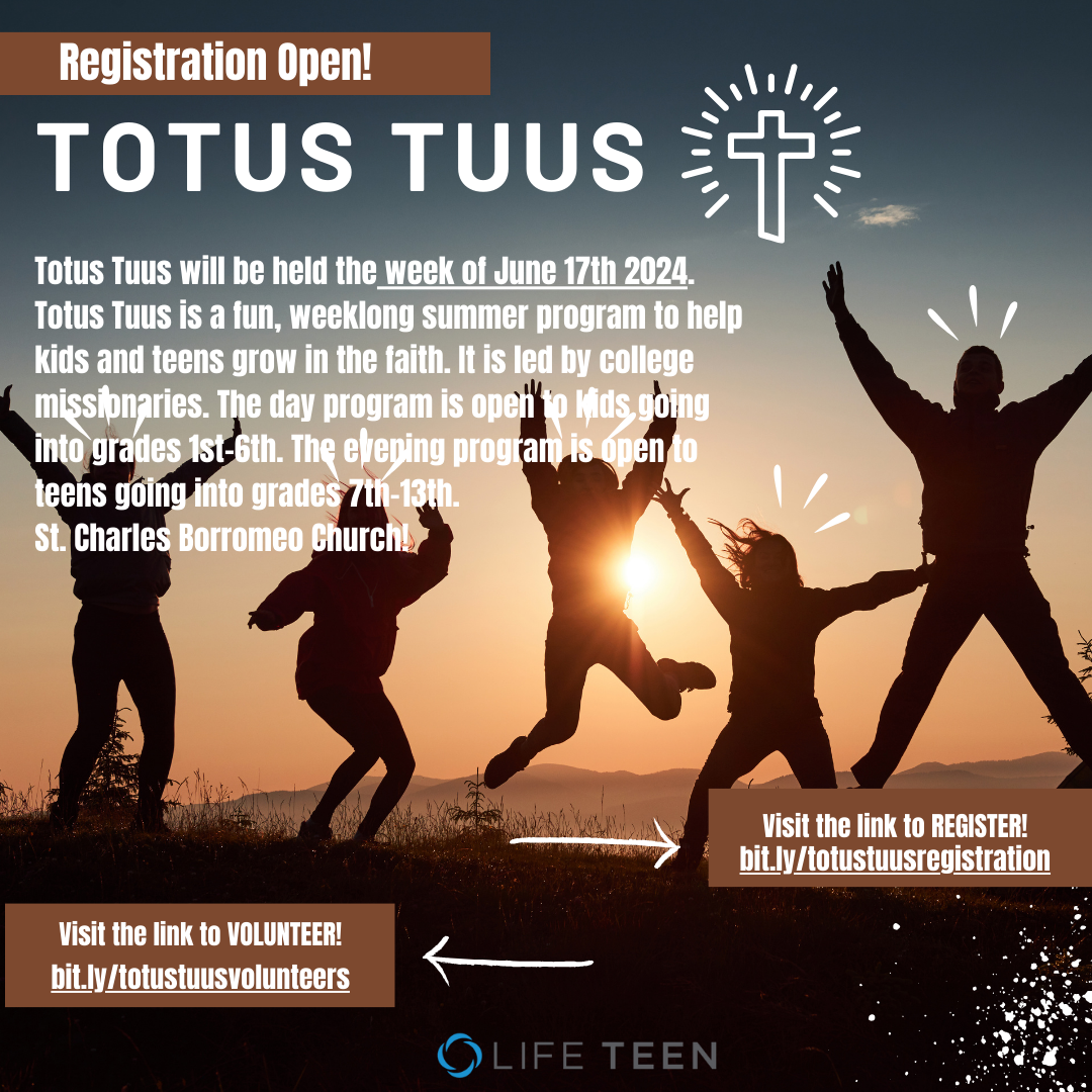 Totus Tuus advertisement